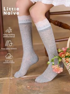 Little Naive | Lace Mesh Breathable Antibacterial Girls Crew Socks