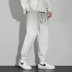 Mens Gradient Color Thin Sports Casual Pants Middle School Students Spring Autumn Long Trousers Comfortable Elastic Waist