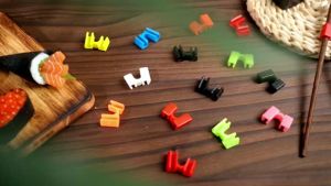 5 PCS Reusable Chopsticks Helpers Training Chopstick Hinges Connector Practice Chopstick Helper for Adult Kid Beginner Traniner