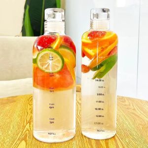 750/500ML ขวดน้ำกีฬาขนาดใหญ่ความจุป้องกันการรั่วขวดเครื่องดื่มพลาสติกทนต่อการหล่นสำหรับกีฬากลางแจ้งของขวัญ