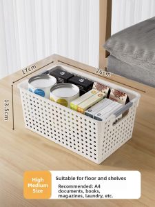 FAJIENUO | Storage Basket Toy Organizer Fruit Basket Snack Storage Box Clothing Plastic Storage Container
