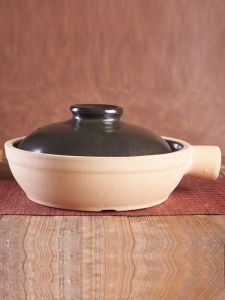 Traditional Commercial Single Handle Flat Bottom Clay Pot Ceramic Sand Pot for Gas Stove Open Flame Cooking Restaurant Use