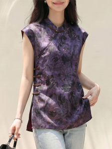 DAIXIANGFEIZI | Áo Blouse Phong Cách Trung Quốc Sang Trọng Cho Mẹ Mùa Hè