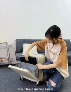 [Bulacan Delivery] 18inch Business Luggage - Front Opening Maleta Lock Outdoor Lightweight Suitcase