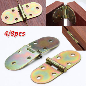 4/8pcs Flip Hinge 180 Degree Folding Tabletop Hinge Furniture Accessory Suitable for Cabinets and Tables