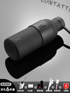 Portable Stainless Steel Insulated Water Bottle High Value Mens Design Contact Minimalist Black Outdoor Universal Use