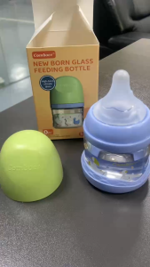 Comboer Borosilicate Glass Newborn Feeding Bottle 80ML/160ML/240ML BPA-Free