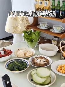 LOTOR All Steel Electric Steamer 304 Stainless steel 17L Capacity 1500W periuk steamer electric multi cooker /全不锈钢电蒸锅