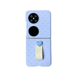 Huawei Pocket2 PuraX Vintage Polka Dot Foldable Screen Phone Case Womens Ring Buckle Design Compatible with Honor MagicV Xiaomi MIXflip2