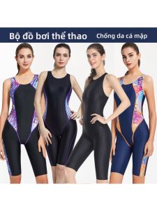 Bộ Đồ Bơi Chuyên Nghiệp Cho Nữ Bán Thân Ngắn Năm Điểm Vải Da Cá Khô Nhanh Bộ Đồ Bơi Thể Thao Mùa Hè 2023