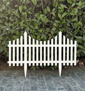 Plastic Fence PVC Fence Outdoor Indoor Partition White Courtyard Fence Fence Outdoor Garden Fence Fence