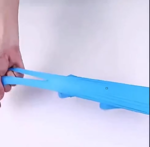 100PCS Disposable Gloves Vinyl Nitrile Blend Powder Free Food Safe Cooking Household Black/Blue