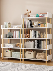 ชั้นวางหนังสือชั้น ชั้นวางของมินิมอล ชั้นวางหนังสือ ไม้ 5/4/3ชั้น หลายชั้น ชั้นวางหนังสือมังงะ modern ชั้นเก็บของใช้ ไม้ ห้องนั่งเล่น ร้านหนังสือ