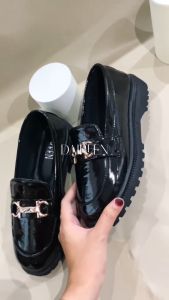 Dinda sepatu wanita slip on mariy Jane JHISO model terbaru 2025 warna hitam size 37-40