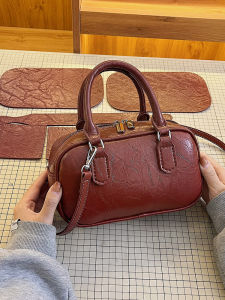 Handcrafted Birthday Gift DIY Valentines Day Material Kit Bowling Bag Pillow Modern Neutral Style Detachable Shoulder Strap