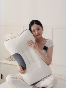 Neck Pillow Memory Foam Bantal Hilton Premium Quality Cotton Massage Comfortable Soft Washable Natural 48*74CM