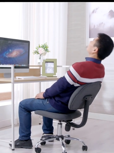 JOYBOSS เก้าอี้ออฟฟิศ ห้องปฏิบัติการ เก้าอี้สำนักงาน เก้าอี้คอม ป้องกันไฟฟ้าสถิตย์ แผ่นรองหลังปรับระดับได้ การเคลื่อนไหวที่ยืดหยุ่น ไม่เปลืองพื้นที่