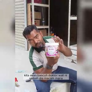 PENTENS Dr.Wall 1KG Anti-Fungal Compound Coating Wall Waterproof Joint Compound Putty Filler Filla Dinding Bocor 补墙膏