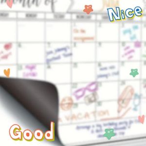 Lịch Từ Tính Lớn Để Dán Tủ Lạnh Bảng Kế Hoạch Hàng Tháng Bảng Ghi Chú Sticker Dán Nhà Bếp