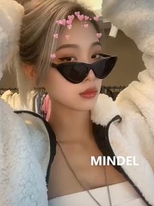 Denise Hip-Hop Small Cat Eye Sunglasses Women Eyeglasses with Retro Style Shades aesthetics Women Eyewear