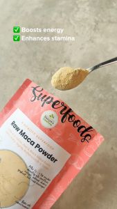 Natures Superfoods Organic Raw Maca Root Powder 100g | Peruvian Ginseng l Energizing l Balances Hormones