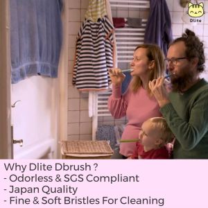 Dlite DBrush Toothbrush Japan Quality Soft Dense Fine Bristles For Adults & Kids 2-12 Years Old Oral Care Goodie Bags For Kids