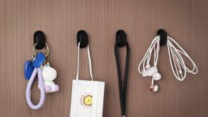 Baseus Mini Car Phone Holder Cable Organizer iphone Micr-O Type-C Wall holder Strong Adsorption Hook For Home Office Car 4pcs a