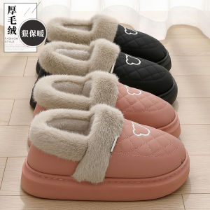 Dép Bông Dày Ấm Áp Chống Trượt Cho Người Lớn Tuổi Hodo 2025 Dép Bông Mùa Đông Mới Cho Nam Và Nữ Dùng Trong Nhà