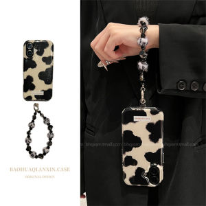 เคสโทรศัพท์มือถือ Apple 16pro ลายม้ามือถือสีขาว สายสะพายไหล่แบบสะพายข้าง ลายม้ามือถือสีขาว ดีไซน์หรูหรา สำหรับ iPhone 15promax