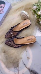 Termurah! [COD] Sepatu Wanita Hak Tahu 3cm Ashanti Series/Sandal Payet Mewah/Seserahan Lamaran