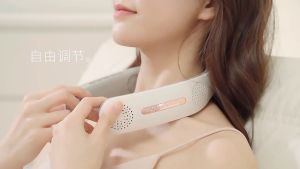 Neck fan 12000 mA multi-speed mode USB fan brushless motor cooler wireless hands-free hanging USB rechargeable lazy double cooling (Malay stock)