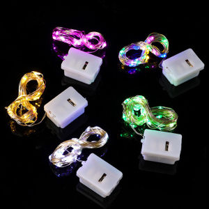 5Pcs LED Fairy Lights Battery Operated Remote Copper Wire Light Garland For Christmas Wedding Party Decoration String Lights