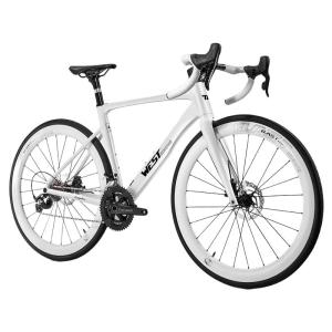 West Biking | Carbon Fiber Wheels Hydraulic Disc Brakes 3D Printed Saddle 22 Speed Road Bike