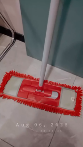 LIAO High-Quality Microfiber 360° Rotating Flat Mop with Chenille Refill and Easy Cleaning Head