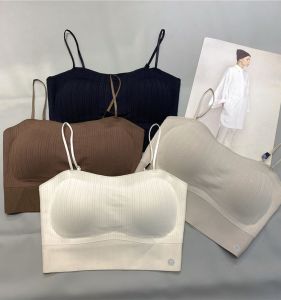 Shangxia 628 Seamless Half Fixed Cup U-Back Thin One-Piece Anti-Light Bra Gathered Strapless Tube Top Womens Underwear