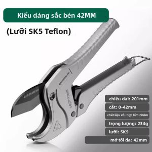 Greener | GREENERY Chuyên Nghiệp Ratcheting Pipe Cutter 33/42mm SK5 Ratchet Kéo Cho PVC PPR Nhựa Ống Nước Dụng Cụ Cắt
