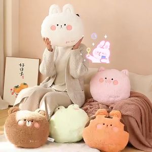 หมอนผ้าห่ม หมอนผ้าห่มตุ๊กตา ขนาด100*170ซม. ผ้าคลุมไหล่ ผ้าห่มตุ๊กตา พับเก็บเป็นตุ๊กตา ผ้าคลุมกันหนาว ผ้าห่มนาโน Cozy Home