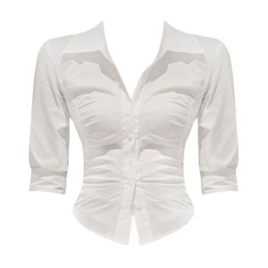 YUEZHONGWEI | French Polo Neck Sun Protection Long Sleeve Shirt Women Summer New Waist Cinched Short Pure Desire Top Korean Style Commute