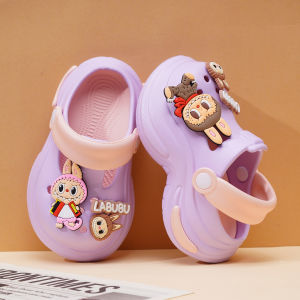 K-Denis Childrens Clog Shoes Soft Bottom Anti-Slip Sandals Summer New Style Beach Slippers Girls Slip-On Footwear PVC EVA TPR