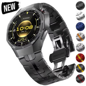 Stainless Steel Butterfly Buckle Strap For Huawei Watch GT 6 Pro 46mm Metal Bracelet For Huawei Watch GT5 GT4 GT3 GT2 46mm Band