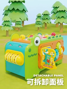 NIKO 19in1 Crocodile Activity Cube Baby Musical Toy with Piano Xylophone Fishing Game Early Learning Toddler Kids Gift