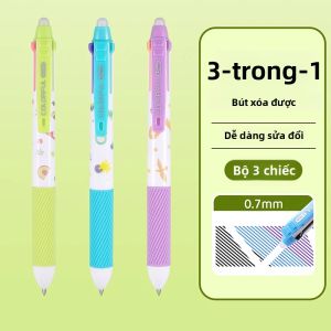Mr.paper | Bộ Bút Gel Xóa Được 3 Màu Mr. Paper Ngòi 0.7mm Đầu Nhỏ Có Thể Thu Vào Dành Cho Học Sinh Viết Và Vẽ Tranh.