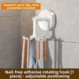 Rotating Suction Hook Storage Rack