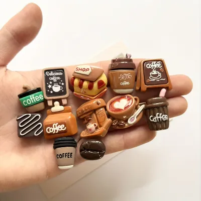 12 Miếng Dán Từ Tính Chủ Đề Cà Phê Mini Sáng Tạo Bảng Tin Nam Châm Gắn Tủ Lạnh Để Trang Trí Nhà Nam Châm Cố Định
