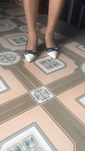 GIÀY MIN MŨI NHỌN CAO GÓT 7 CM THANH LỊCH – SANG TRỌNG - ÊM CHÂN HAI MÀU TRẮNG/ĐEN