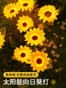 Đèn Cỏ Mặt Trời Hướng Về Tía Treo Tường Chống Nước Ngoài Trời Sân Vườn Trang Trí Đèn Vườn Hiện Đại Tối Đa 5W IP65