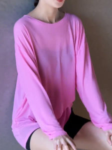 Áo Khoác Yoga Thể Thao Mùa Hè Mới Rộng Rãi Thoáng Khí Nhanh Khô Chống Nắng Áo Khoác Lười Biếng Đơn Giản Thường Ngày Cho Nữ