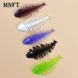 10Pcs Pesca Fish Bone High Elasticity Biomimetic Silicone Soft Shad Fishing Lure Wobblers JIG Worm Swimbait for Carp Bass Pike