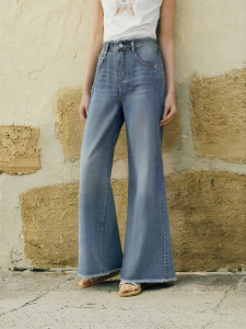 Semir | Quần jeans nữ ống loe chất liệu mát lạnh dáng rộng thoải mái kháng khuẩn