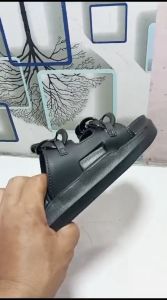 SENDAL SLOP WEDJES WANITA KARET EVA KEKINIAN TERBARU KOREAN STYLE MODEL RANTAI